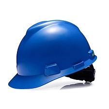 梅思安 V-Gard标准型安全帽 (蓝) 超爱戴  10172905